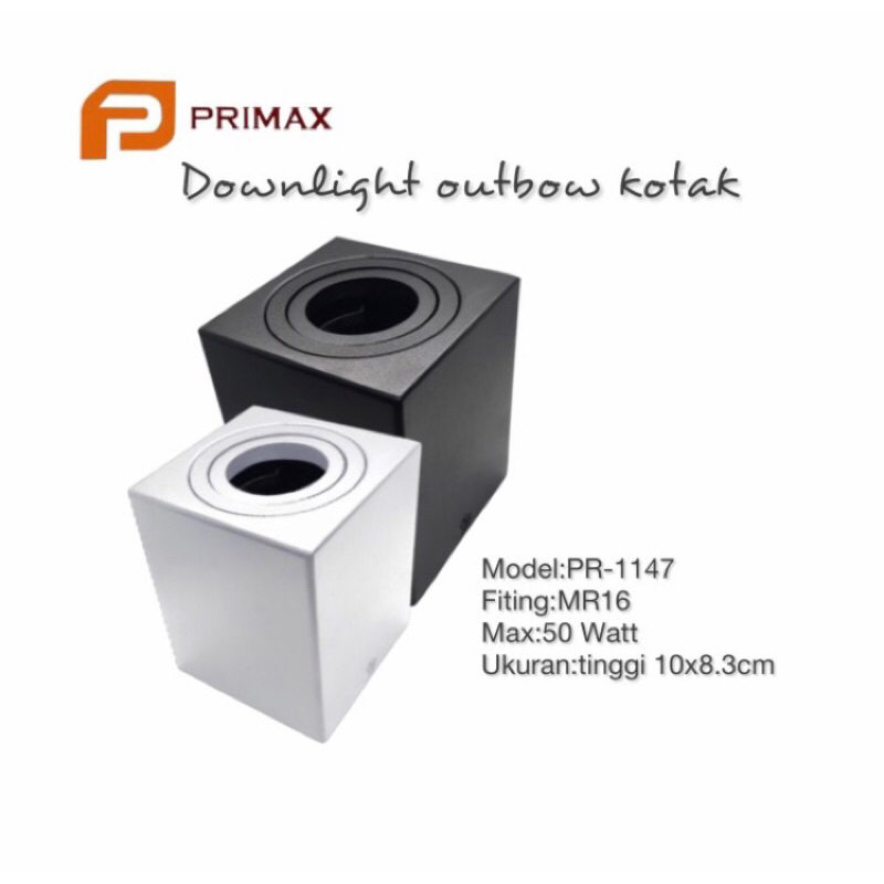 Primax Kap Lampu Downlight Outbow MR16 PR1147