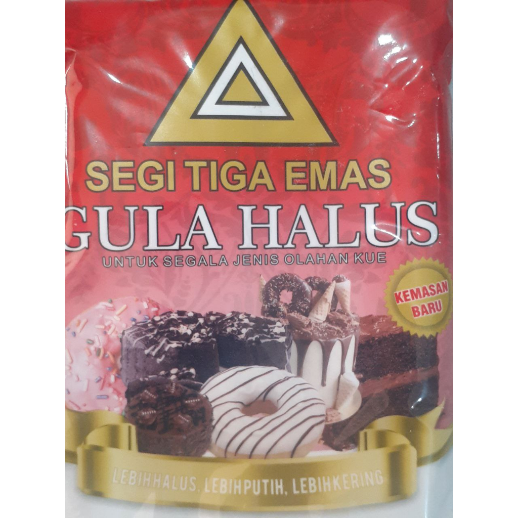 

Gula Halus Segi Tiga Emas kemasan 250g