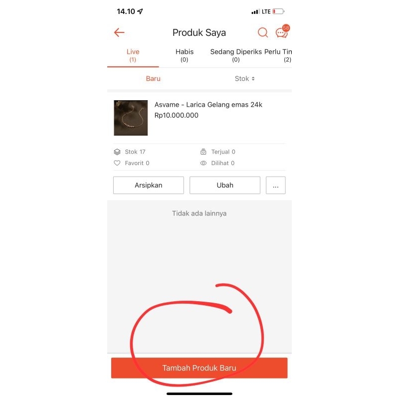 kalung emas 24 karat