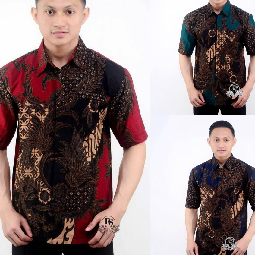 GROSIR BATIK HEM MOTIF MAHESA LENGAN PENDEK BERAGAM PILIHAN WARNA