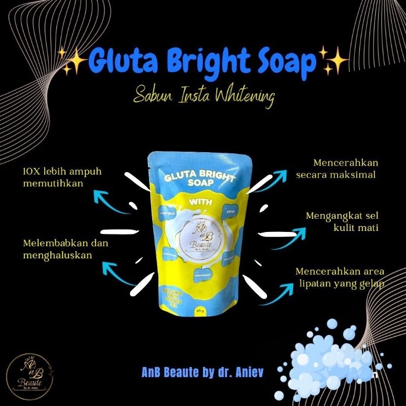 Sabun Viral Gluta Bright Soap | Sabun Whitening | Sabun Pencerah