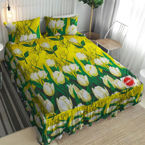 Sprei Rumbai Motif Rainbouw Ukuran 180x200 Free Sarung Bantal Sarung Guling