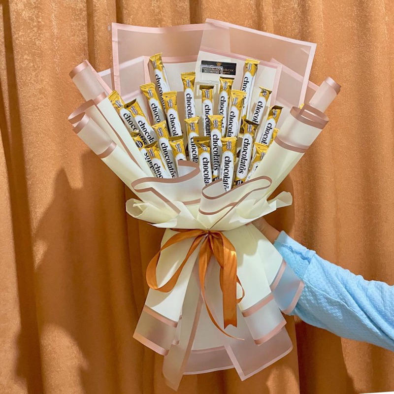 

Bouquet Snack Chocolatos untuk wisuda, kado ulang tahun
