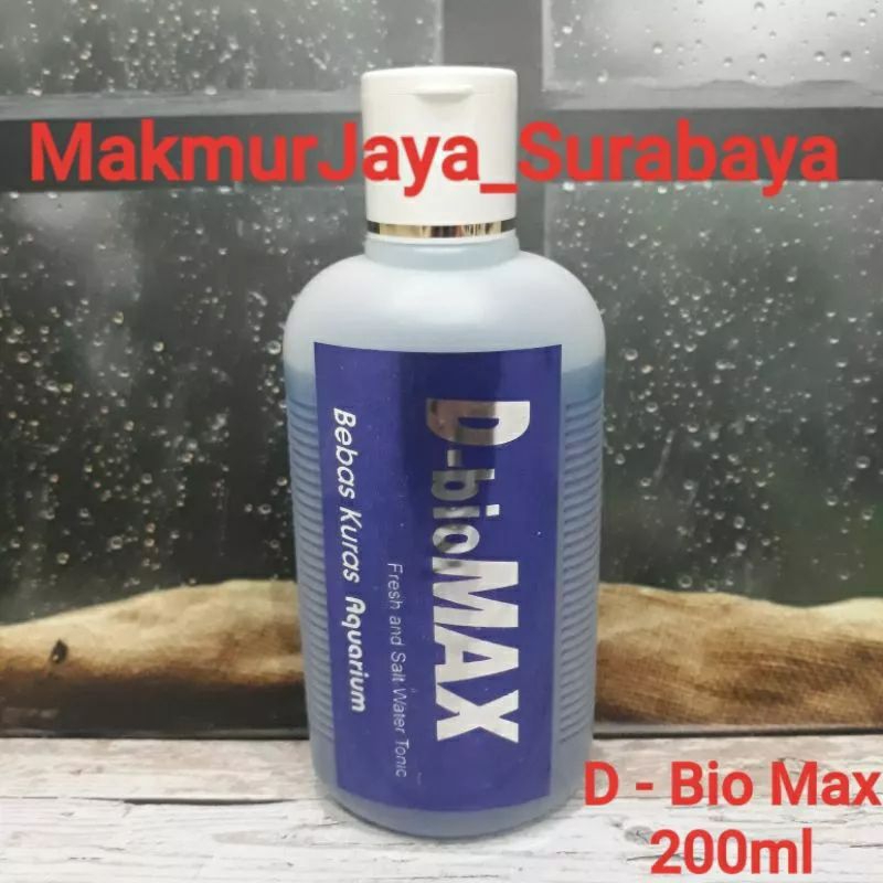 Penjernih air bebas kuras aquarium D-BIO MAX Fresh and salt water 200ml