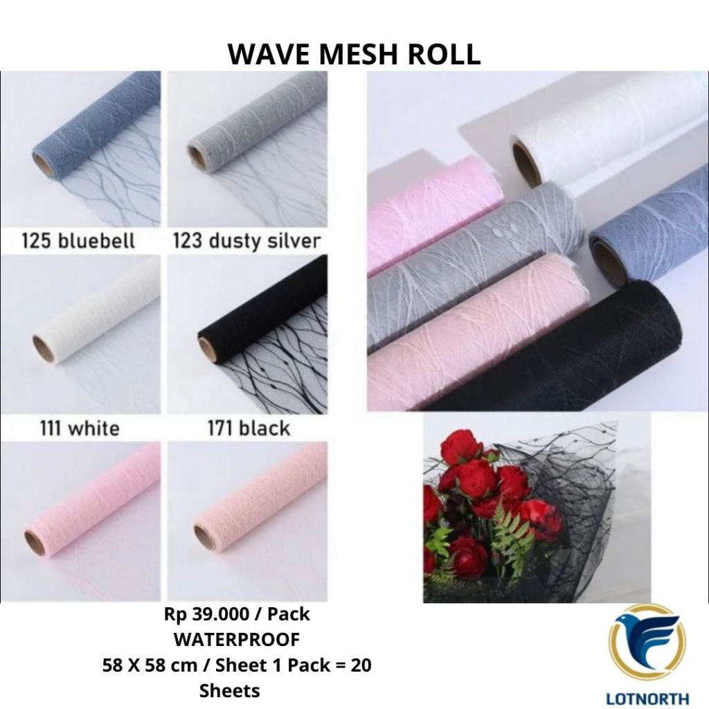 

WAVE MESH ROLL | ROLL ALUR BAGUS CANTIK PEMANIS BUCKET (PERLEMBAR)