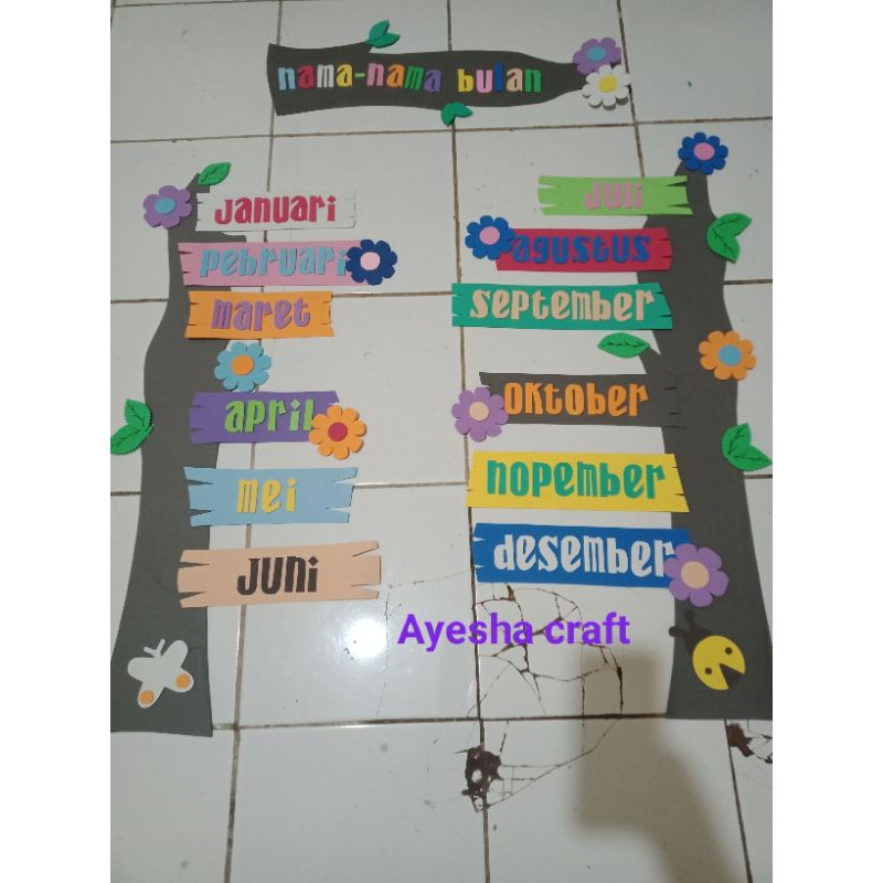 HIASAN DINDING NAMA NAMA BULAN