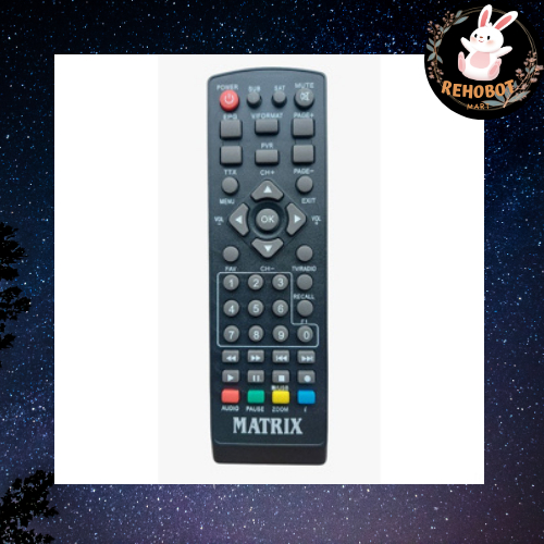 Remote STB matrix burger dan STB matrix apple kuning