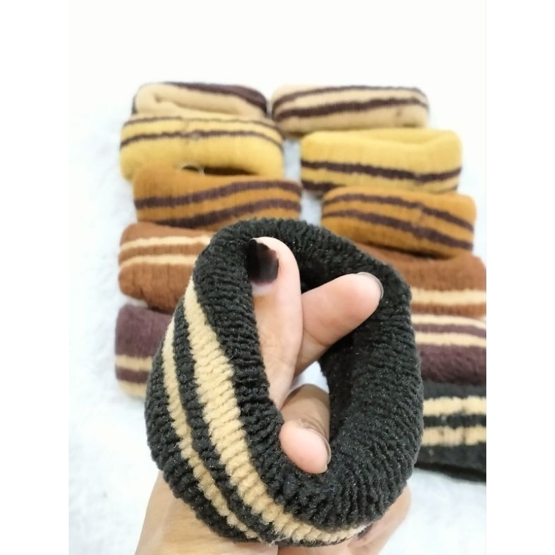 IKAT RAMBUT BESAR SALUR WARNA COKLAT MURAH