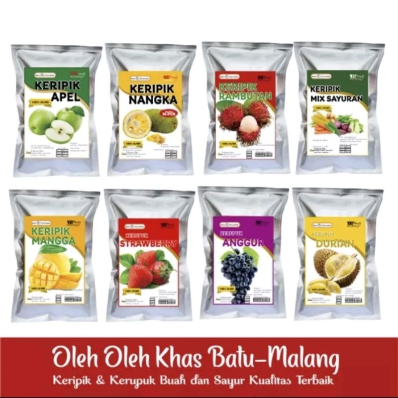 

kripik buah-buahan 100% buah asli