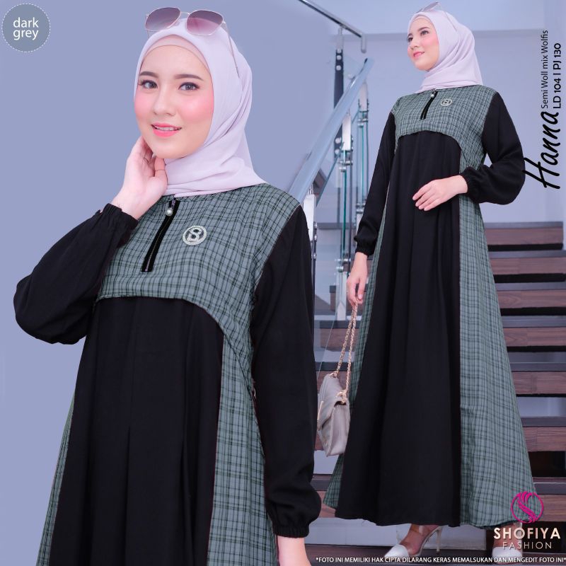 HANNA GAMIS WANITA TERBARU BY SHOFIYA SFS