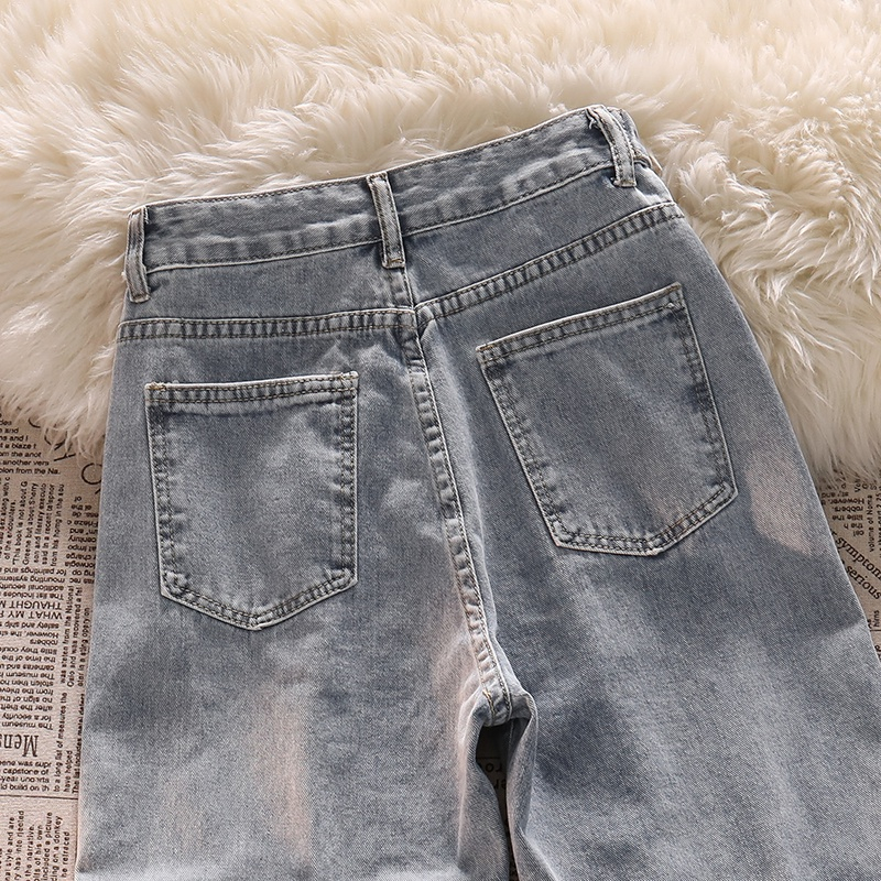 Bridilia Celana Kulot Highwaist Jeans Premium Kekinian Korean Style Pinggang Dapat Diatur