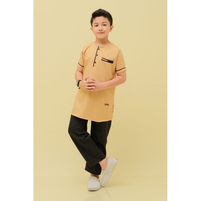 Baju Koko Setelan Anak Laki-Laki Kurta Habibi (Original B&amp;D Kids) Usia 3-12 Tahun.