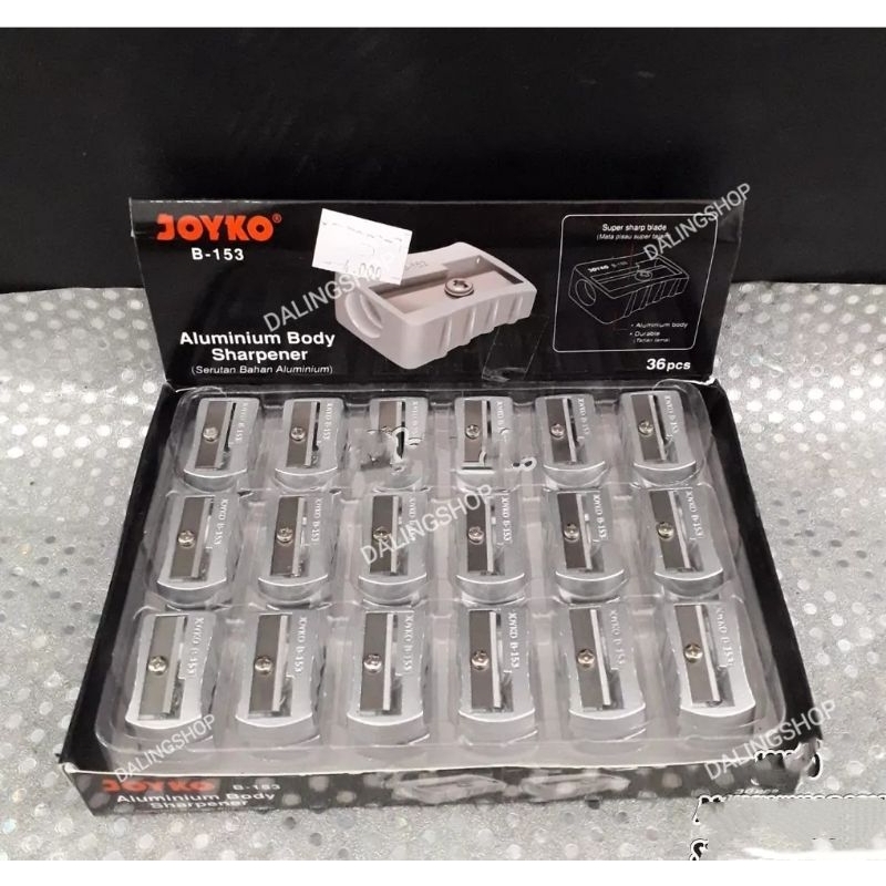 

[ 1 Buah ] Aluminium Body Sharpener B-153 Serutan Aluminium Rautan Joyko DALINGSHOP