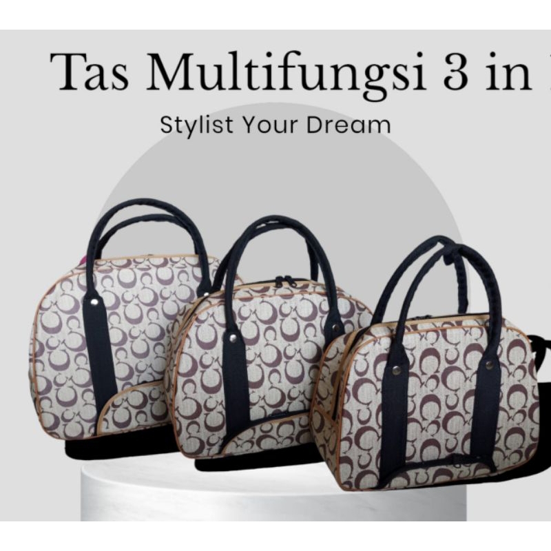 Tas Set Traveling 3 in 1 Tas Multifungsi isi 3