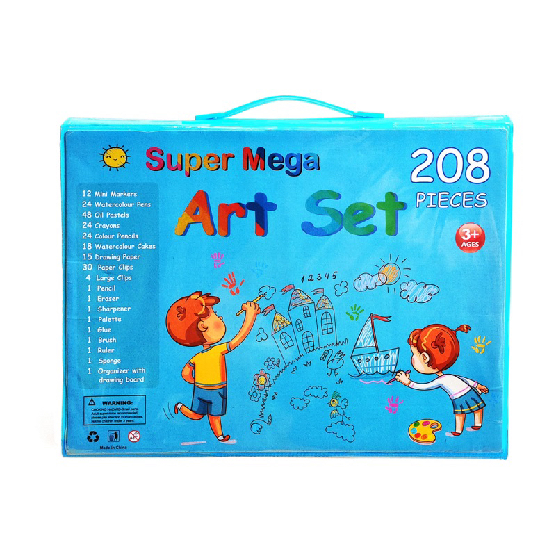 

Pensil Warna Crayon Set 208 Pcs Alat Menggambar Mewarnai Anak