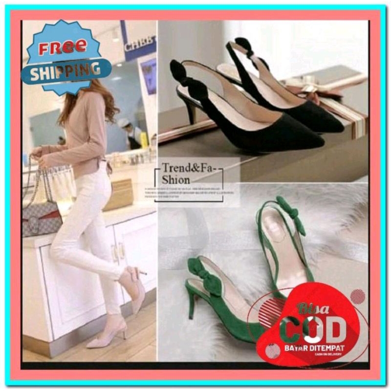 (10 KS) Heels daff pita samping