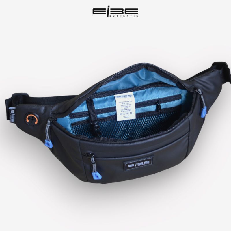 Waistbag waterproof tas pinggang pria tas selempang tas weistbag Anti air eibe [ ZENYX ]