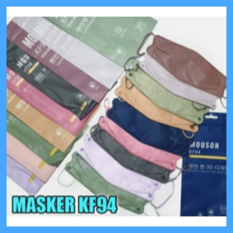 Masker KF94 Mouson Warna isi 10pcs Best Quality SEMARANG