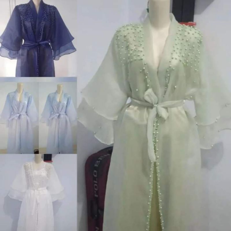 kimono organza premium / kimono organza pengantin / kimono bride