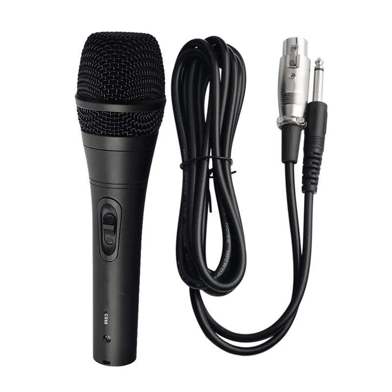 Fleco SC-68 Dengan Kabel Mikrofon Dynamic Microphone Mic Karaoke Profesional Microphone / Mik Mikrofon Mikrophone Kabel Jack Besar 6.5mm Fleco SC68 | FMS