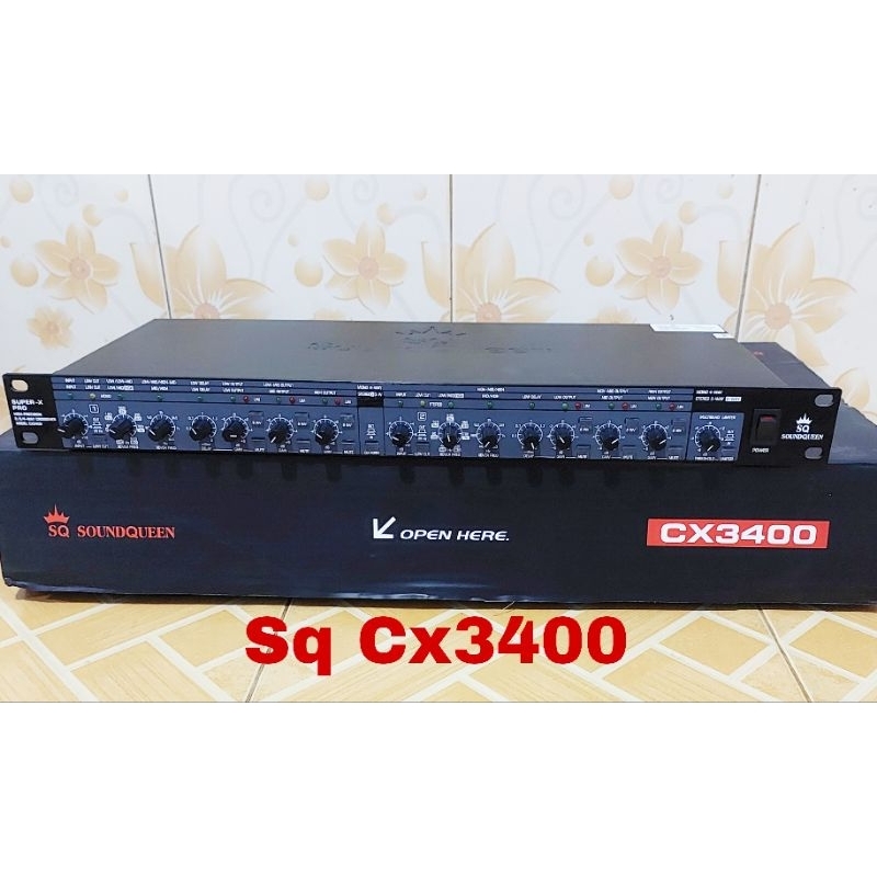 Crossover Soundqueen SQ CX3400 Super X Pro + Limiter
