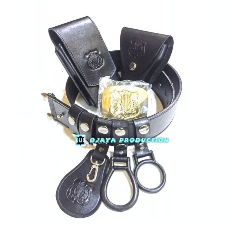 kopel sabuk security cap satpam kulit asli sarung borgol sarung hp