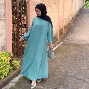 RAABIHA Zara Abaya Dress | Dress Polos Panjang | Dress Simple