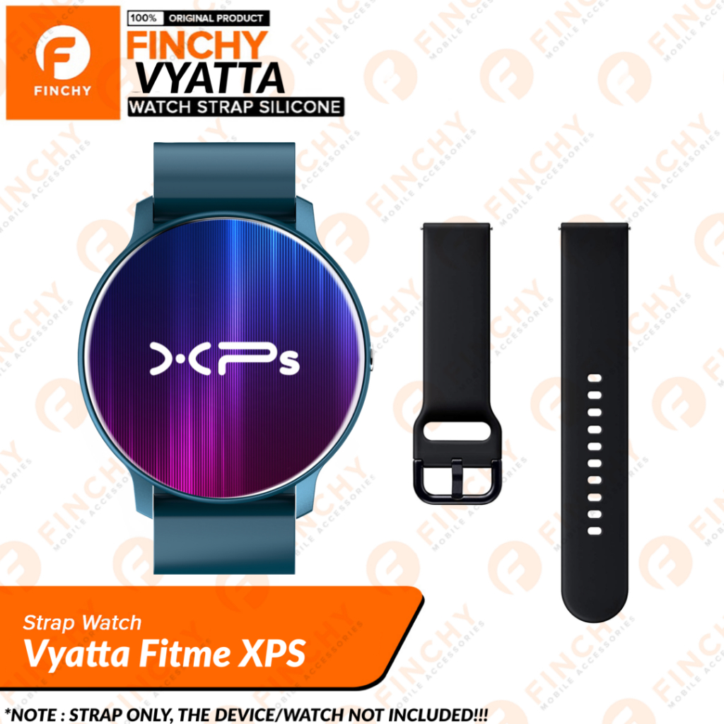 Finchy Silicone Strap for Vyatta Fitme XPS Smartwatch Replacement Rubber Wristband tali jam