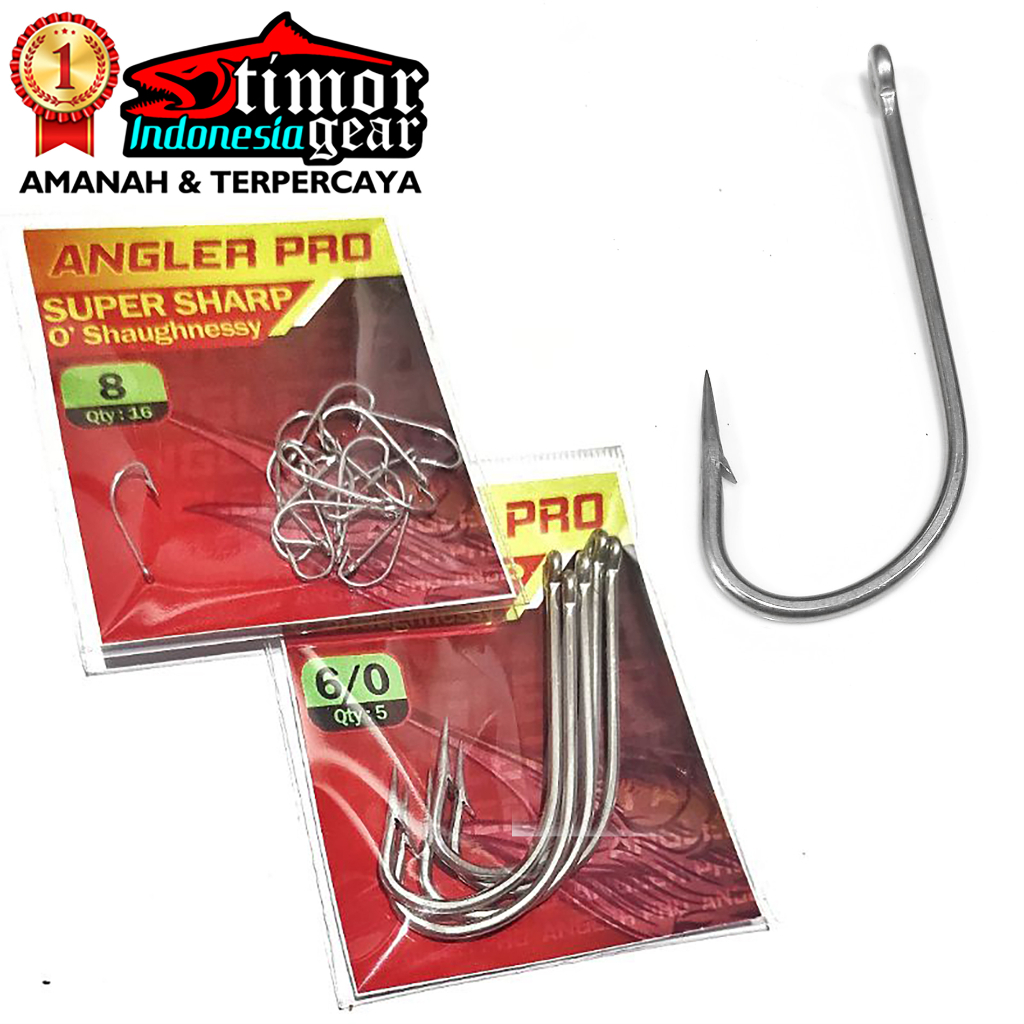 Mata Kail Baja Putih Batang Panjang Sabiki Stainless Pancing O Shaughnessy Barakuda Tangkai 1930SS