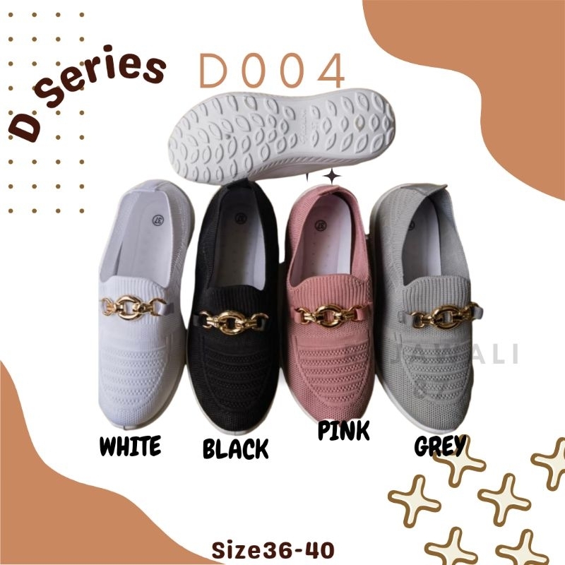 WM-D004 SEPATU SNEAKER FASHION CASUAL OLAHRAGA TERBARU STYLE KOMBINASI POLOS PRIA WANITA UNISEX BAHAN RAJUT SLIP ON BEST QUALITY REAL PICTURE