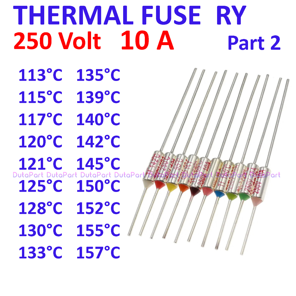 Thermofuse RY 10A 250V Thermalfuse Termofuse Thermal Fuse Magic Com Part 4