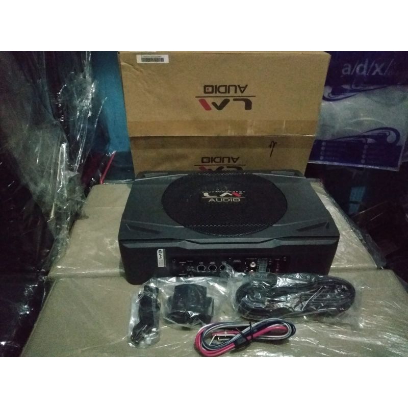 Subwofer kolong jok LM audio subwofer slim baru Gress audio mobil