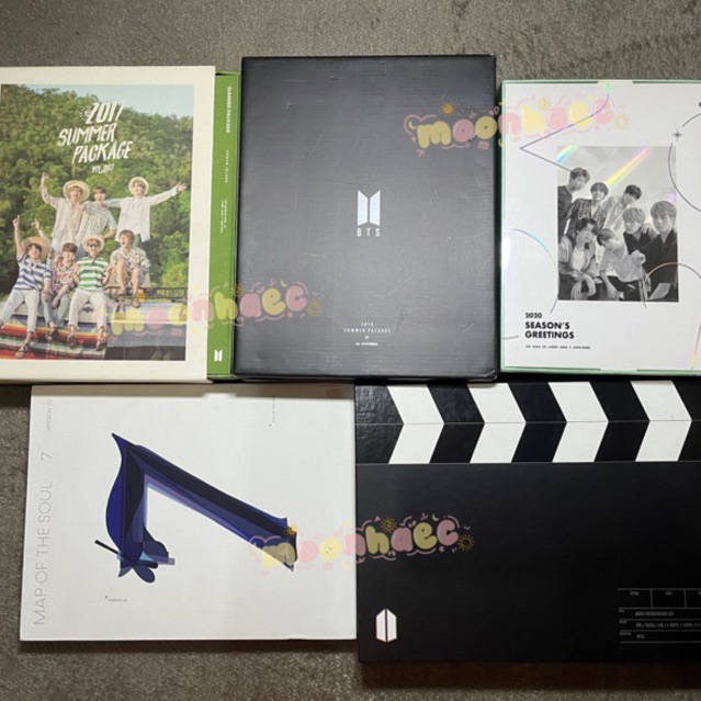 [PILIH J&T] bts album outbox summer package sumpack 2017 2019 seasons greetings sg 2020 6th membersh