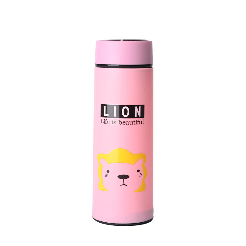 【GOGOMART】Botol Minum Kaca / Termos Kaca Tumbler / Botol Minum Juice Kopi Teh Animal - Karakter Animal - BK006