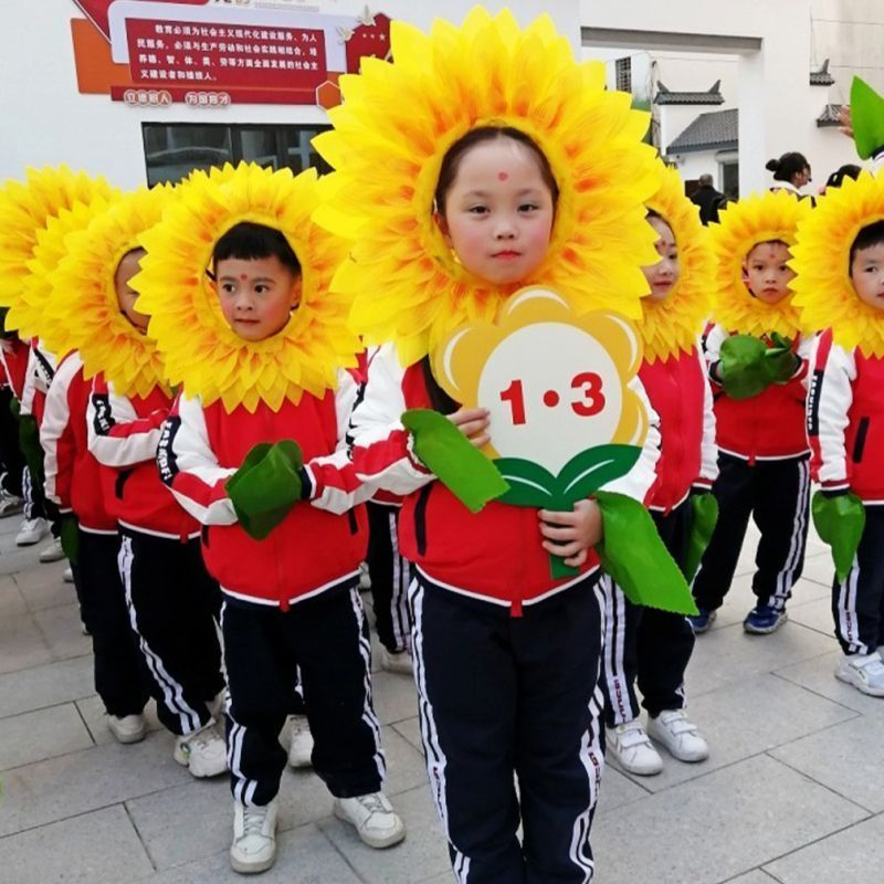 Kostum Bunga Matahari Aksesories Kostum Bando Matahari Anak Sun Flower Bando Aksesoris Pentas Anak &amp; Dewasa