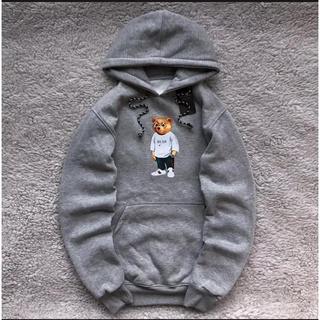 COD-Jaket Hoodie Gucci Abu - Sweater Hoodie GUCCI Bear Original Distro Untuk Pria Dan Wanita Premium Bahan Tebal