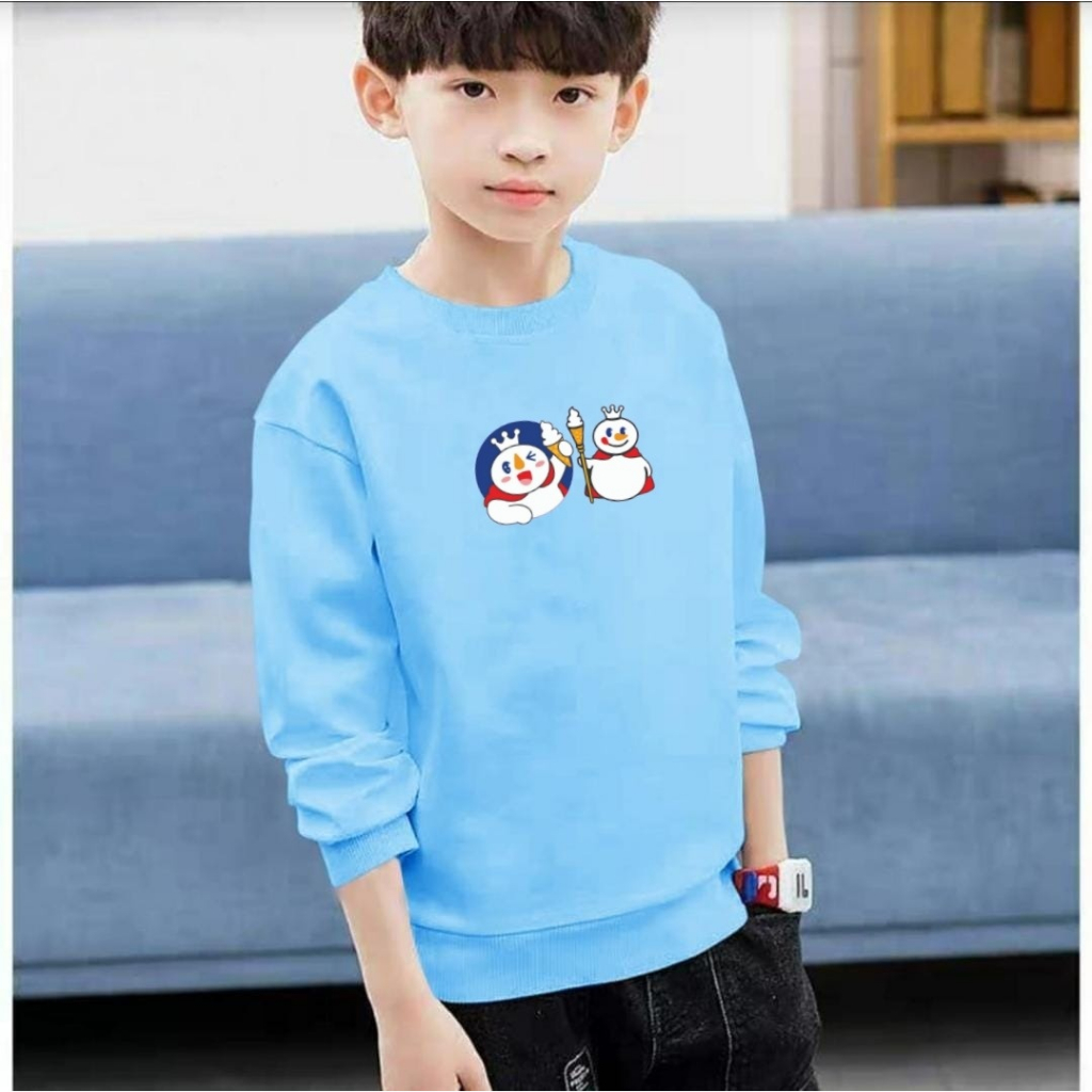 JOSJOLI_STORE/BAJU SWEATER MIXUE 4/Atasan Anak Laki-Laki Lengan Panjang/Fit To XS S