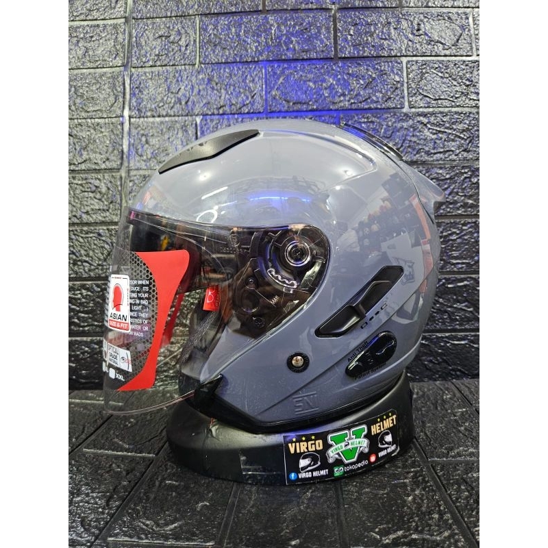 HELM KYT GALAXY FLAT R GORILA GREY GLOSSY