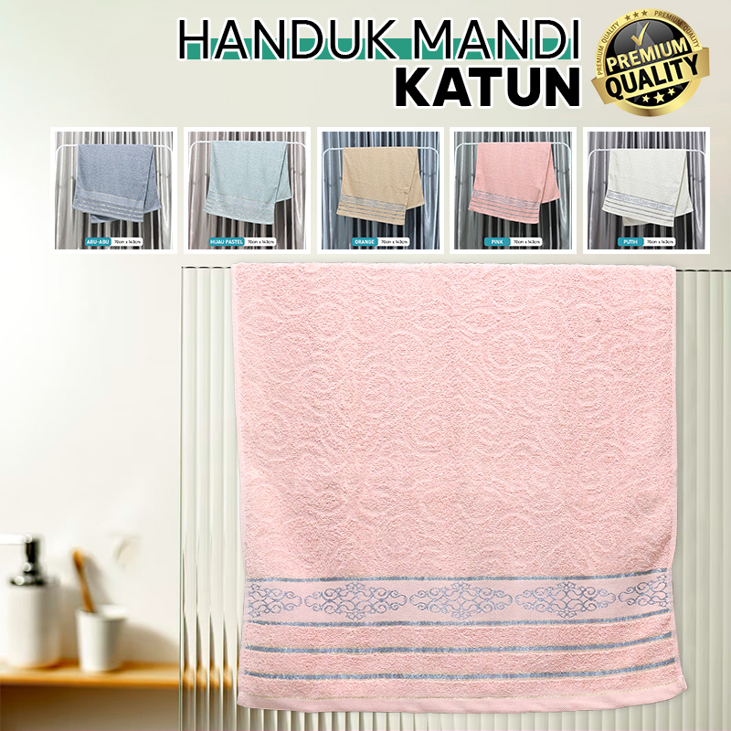 Handuk Mandi 100% Katun Handuk Mandi Jumbo Dewasa Ukuran 70CM X 140CM Handuk Mandi Halus Megahomedecor  J3A3