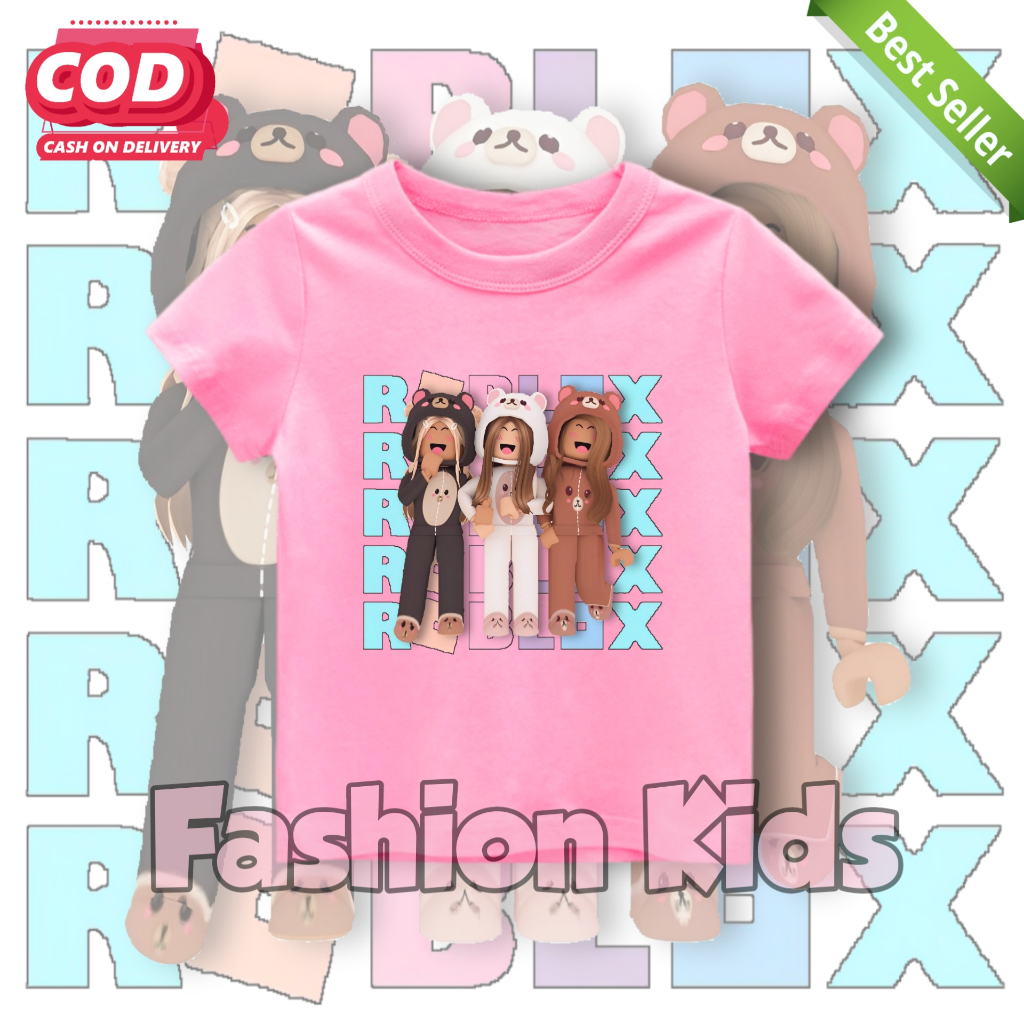 Baju Kaos Anak ROBLOX GIRL LUCU / T-Shirt Anak ROBLOX GIRL