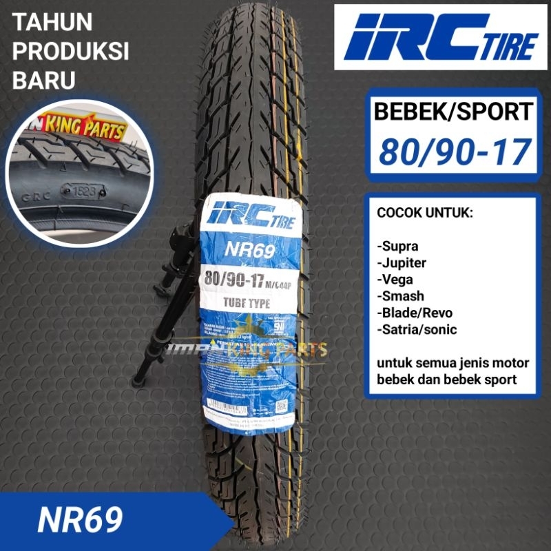 BAN LUAR IRC 80/90-17 SUPRA JUPITER VEGA SMASH DLL