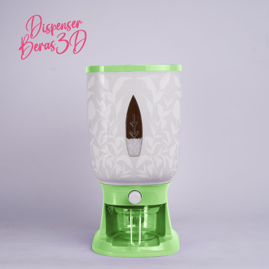 NEW 3D Dispenser Beras 10kg - Tempat Penyimpanan Beras (Rice Box) MERK TRI J HARGA TERMURAH