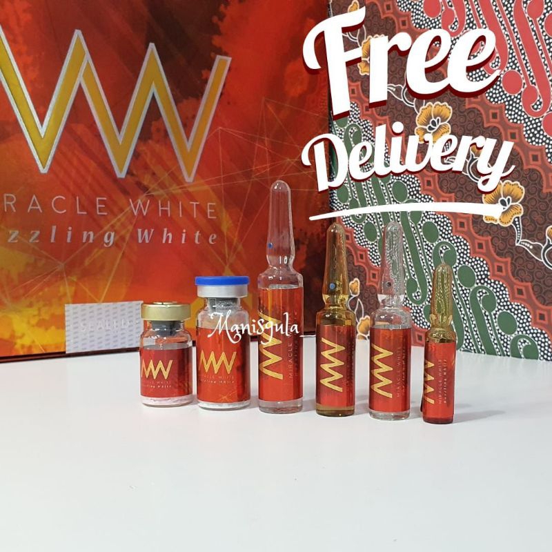 miracle white dazzling miracle white merah box