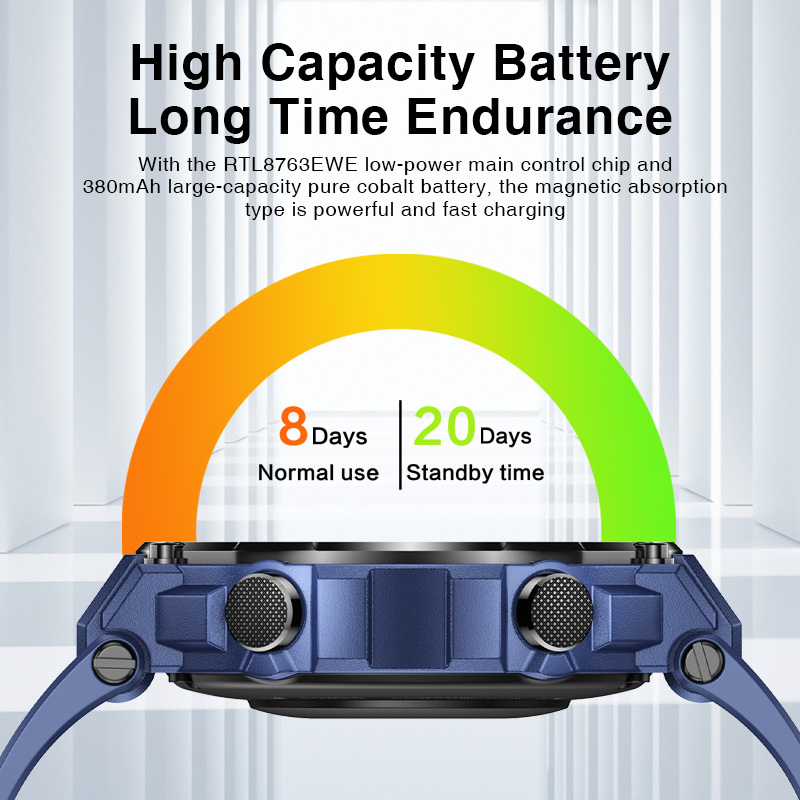 Aolon Tetra R2 Smartwatch Jam Tangan Original Waterproof IP68 Tracker Outdoor Custom Wallpaper Sports Fitness Tracker Bluetooth Call For Pria Wanita-4