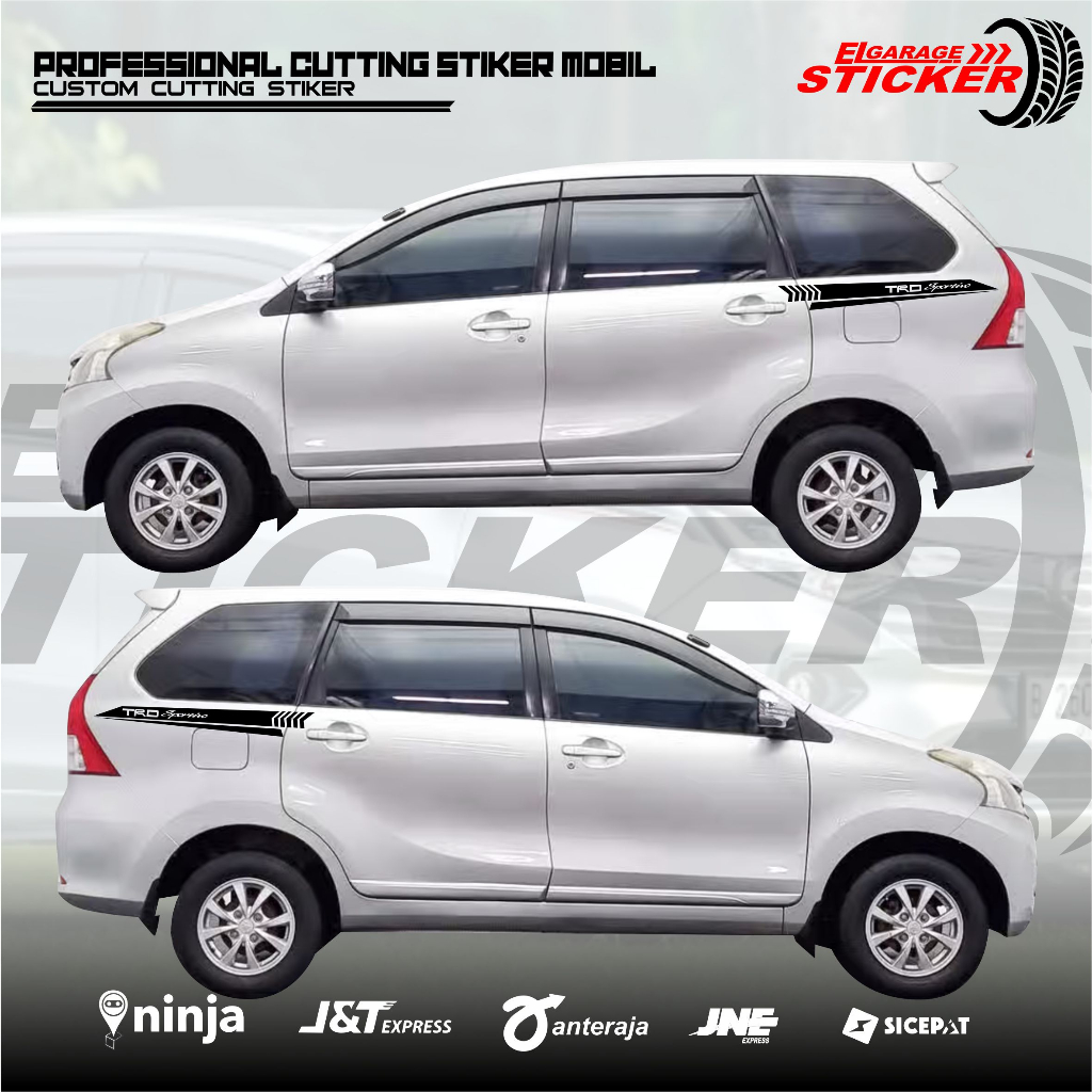 Stiker mobil avanza veloz stiker cutting variasi body samping mobil avanza simple minimalis