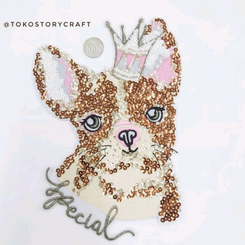 IRON PATCH BIG DOG/ EMBLEM ANJING