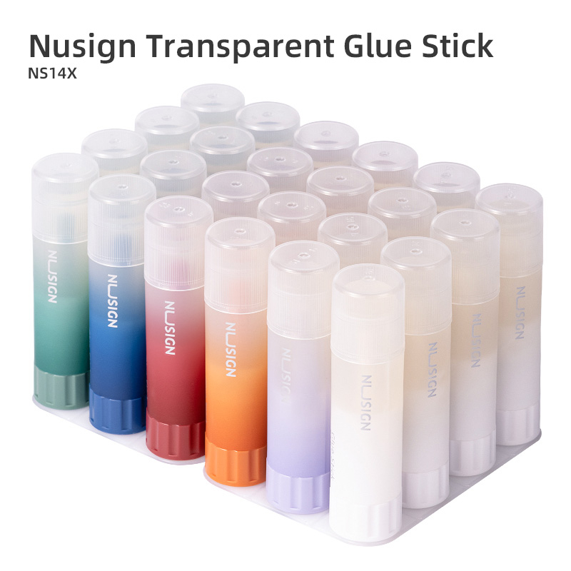Nusign Transparent Glue Stick / Lem Kertas Batang Transparan 8 15 21 gr Tidak mudah Patah NS14X