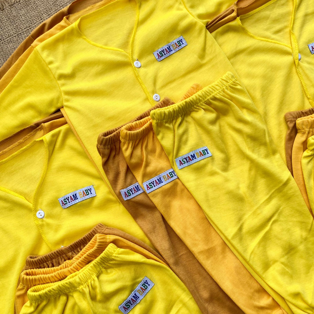 18 PCS Baju Bayi Baru Lahir Celana Bayi Baru Lahir Seri Kubus Asyam Baby