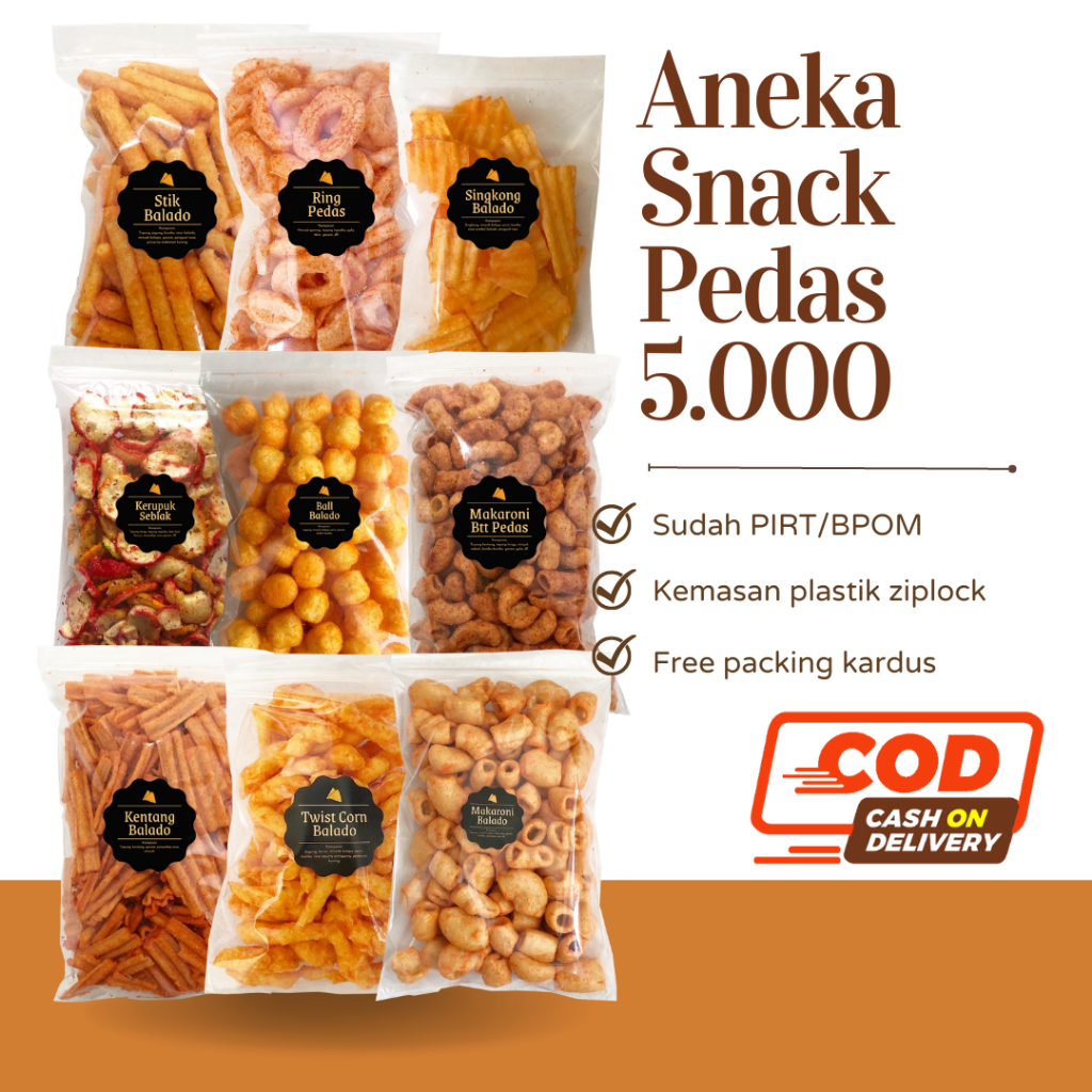 [DELISH SNACKS] Aneka Snack Serba Pedas 5 Ribu 5rb / Camilan Cemilan Pedes Gurih