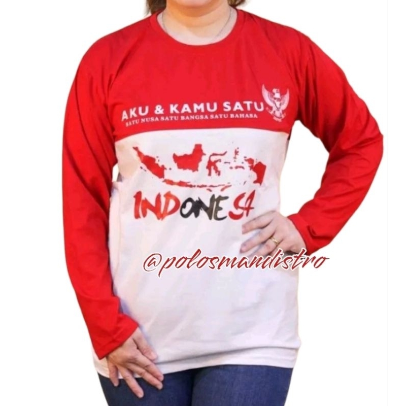kaos merah putih agustusan / kaos 17 agustus /kaos indonesia / kaos ri/ kaos dewasa